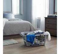 Addis 40L Rectangular Laundry Basket - Metallic Silver