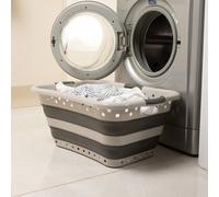 Addis 45 Litre Collapsible Hip Hugger Basket - Grey