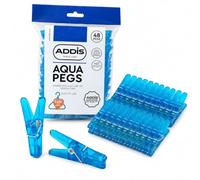 Addis 48 Aqua Clothes Pegs | Strong Weather Resistant Laundry Pegs
