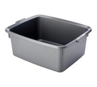 Addis 502813 Plastic Butler Large Rectangular Bowl Metallic Silver 125 Litr