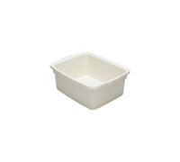 Addis 502814 Plastic Butler Large Rectangular Bowl, Linen Cream, 12.5 Litre