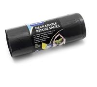 Addis Refuse Sacks 504870 90L Black Plastic, 20 Each, Single roll