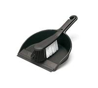 Addis 505874 Dustpan and Stiff Brush Set, Black,22.5 x 31.5 x 11 cm