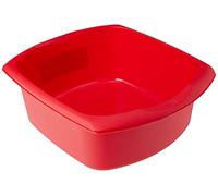 Addis 508067 Rectangular Washing Up Bowl, Roasted Red, 9.5 Litre