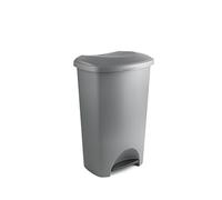 Addis Plastic Family Kitchen Utility Pedal Bin 50 Litre Metallic Grey 517263ebay