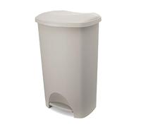 Addis 50L Kitchen Pedal Bin | Soft Close Mushroom Waste Bin | 50L soft close kitchen pedal bin in modern mushroom with stay-open lid for everyday family waste and recycling