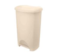 Addis 50L Kitchen Pedal Bin | Soft Close White Sand Waste Bin | 50L soft close kitchen pedal bin in modern White Sand with stay-open lid for everyday family waste and recycling