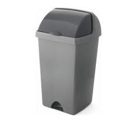 Addis Roll Top Bin 50 Litre Metallic AG813417