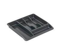 Addis 510855 Plastic Drawer Organiser, Metallic, 40 x 38.5 x 6 cm