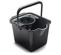 Addis 514063 12L Mop Bucket Pail and Wringer In Black With Handle For Carrying