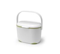 Addis 515465 2.5L Kitchen Compost Caddy, White/Green