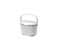 Addis 515631 2.5 Litre Kitchen Compost Caddy, White/Grey, 2.5L