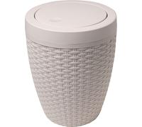 Addis Rattan Natural Bath Bin grey