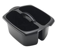 Addis 516932 Utility Cleaning Caddy with Twin Compartment and Handle, Black, 32 x 38.5 x 20 cm
