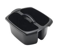 Addis 516932 Utility Cleaning Caddy with Twin Compartment and Handle, Black, 32 x 38.5 x 20 cm