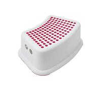Addis 517665 Kids Bathroom Booster Step Stool, White & Red, 24 x 36.5 x 13 cm