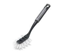 Addis 517698 ComfiGrip Washing Up Dish Brush with Scraper, Metallic Graphite, 6 x 8 x 30 cm