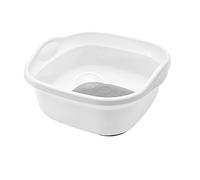 Addis 517763 Premium Soft Touch 8.5 litre Washing Up Bowl, White/Grey, 31.5 x 34 x 15.5 cm