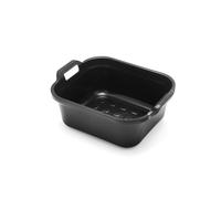 Addis 517936 Large Rectangular 10 Litre Washing Up Bowl with Handles Black