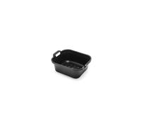 Addis 517936 Large Rectangular 10 Litre Washing Up Bowl with Handles, Black, 39 x 32 x 14 cm