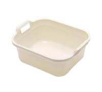 Addis 517937 Large Rectangular 10 litre Washing up bowl with handles, Linen Cream, 39 x 32 x 14 cm