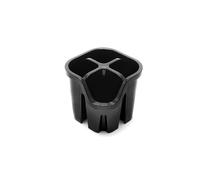 Addis 517939 Cutlery Utensil Drainer Caddy with 4 Compartments, Black, 14 x 14 x 13 cm