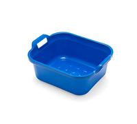 Addis 517951 Large Rectangular 10 Litre Washing Up Bowl with Handles, Cobalt Blue, 39 x 32 x 14 cm