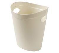 Addis 518078 Plastic Waste Paper Bathroom Bedroom Office Trash Bin, Linen Cream, 12 ltr
