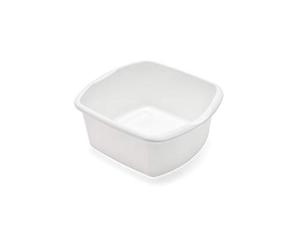 Addis 518084 Small Rectangular Washing Up Bowl, White, 8 ltr