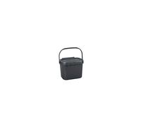 Addis 518251 Everyday Kitchen Food Waste Compost Caddy Bin, 4.5 Litre, Sliver, Metallic Silver