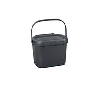 Addis 518251 Kitchen Compost Caddy 4.5 Litre, Polypropylene, Metallic Silver