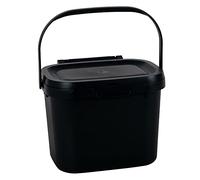 Addis 518253 Everyday Kitchen Food Waste Compost Caddy Bin, 4.5 Litre, Black