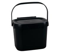 Addis 518253 Everyday Kitchen Food Waste Compost Caddy Bin, 4.5 Litre, Black