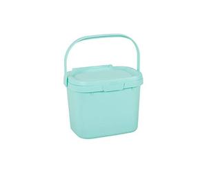 Addis 518418 Everyday Kitchen Food Waste Compost Caddy Bin, 4.5 Litre, Blue Haze