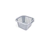 Addis 518464 Eco 100% Recycled Plastic Square Laundry Clothes Washing Basket, 25 Litre, Light Grey