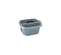 Addis 518523 Eco 100% Recycled Plastic Utility Cleaning Caddy with Twin Compartment and Handle, Light Grey, 9 litres