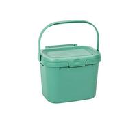 Addis 518534 Everyday Kitchen Food Waste Compost Caddy Bin, 4.5 Litre, Sage Green