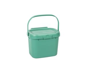 Addis 518534 Everyday Kitchen Food Waste Compost Caddy Bin, 4.5 Litre, Sage Green