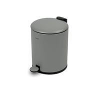 Addis 5L Bathroom Bin ? Soft Close Pedal Bin, Stylish & Compact Metal Waste Bin for Bathroom & Kitchen ? Durable & Hygienic with Removable Inner