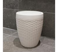 Addis 5L Rattan Style Bathroom Bin - Calico Linen