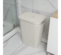 Addis 60 Litre Plastic Laundry Hamper - Cream