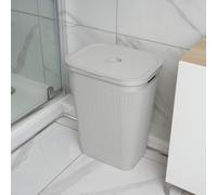 Addis 60 Litre Plastic Laundry Hamper - Light Grey