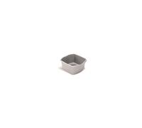 Addis 8 Litre Small Rectangular Bowl, Metallic Silver