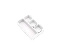 Addis 8pcs Interlocking Drawer Organiser Plastic Storage Trays Dividers for Kitchen Office Desk Make-Up Clothing Jewellery Craft Bathroom organising,