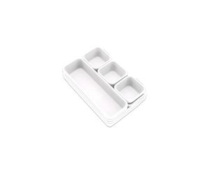 Addis 8pcs Interlocking Drawer Organiser Plastic Storage Trays Dividers for Kitchen Office Desk Make-Up Clothing Jewellery Craft Bathroom organising,