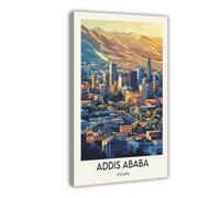 Addis Ababa Canvas Poster Bedroom Decor Landscape Office Room Decor Gift 20x30inch(50x75cm)