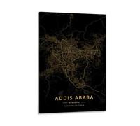 Addis Ababa Ethiopia_49 Poster Office Room Decor Map Wall Art Posters for Wall Decoration 12x18inch(30x45cm)