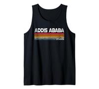 Addis Ababa Ethiopia Retro Apparel Ethiopian Capital Tank Top