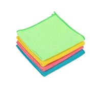 Addis All Purpose Microfibre 'No Chemicals needed' Cleaning Cloth Set Bulk 4 pack, Standard 30x 30cm, Mixed colours