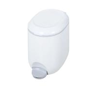 Addis Bathroom Pedal Bin 5L Plastic Waste Rubbish Bin with Lid Grey 518503